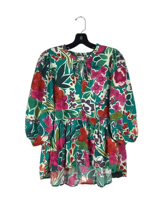 Top Long Sleeve By Umgee In Green, Size: S