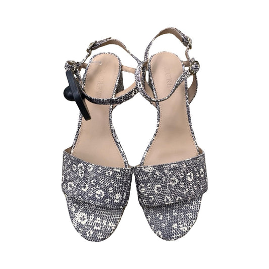 Sandals Heels Block By J. Crew In Multi, Size:6