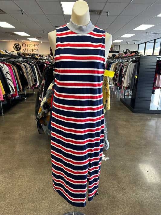 Dress Casual Maxi By Sundry In Blue Red & White, Size:M