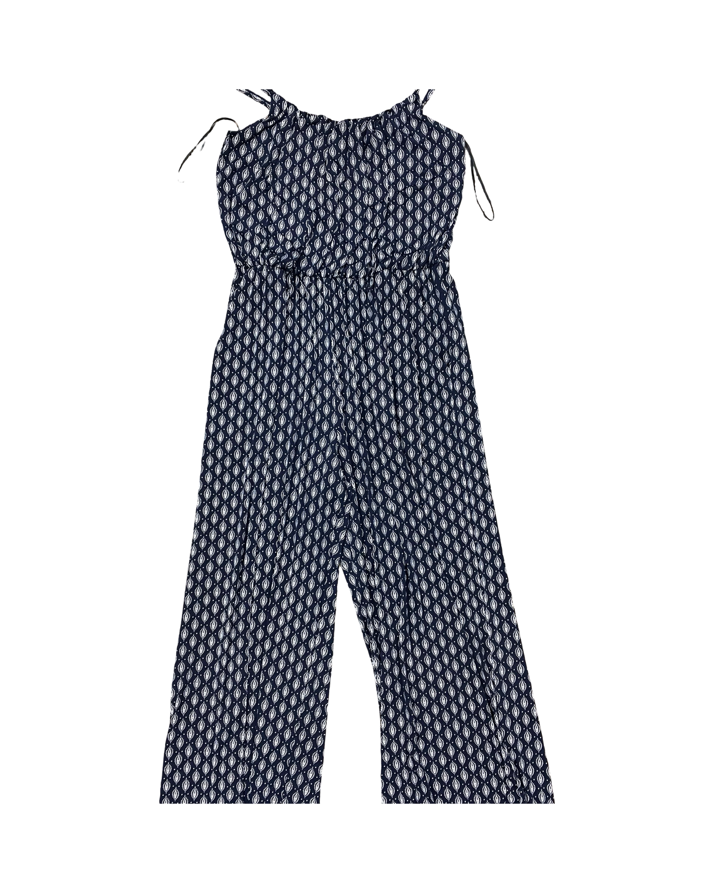 Jumpsuit By Kaileigh In Blue & Cream, Size:M