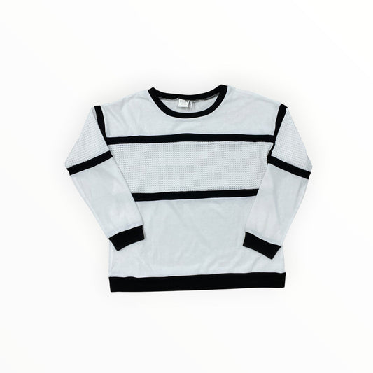 Top Ls By Simple In Black & White, Size:M