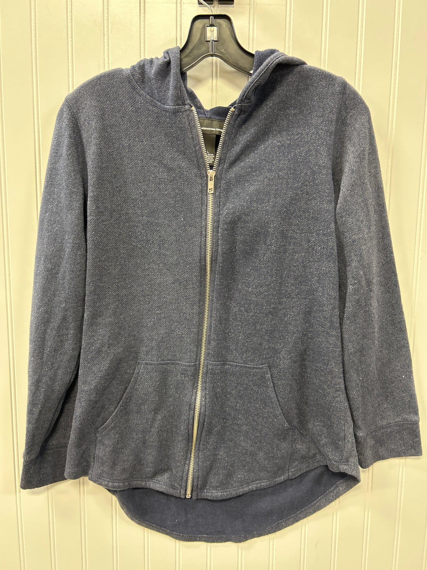 Sweatshirt Hoodie By Inc In Navy, Size:L