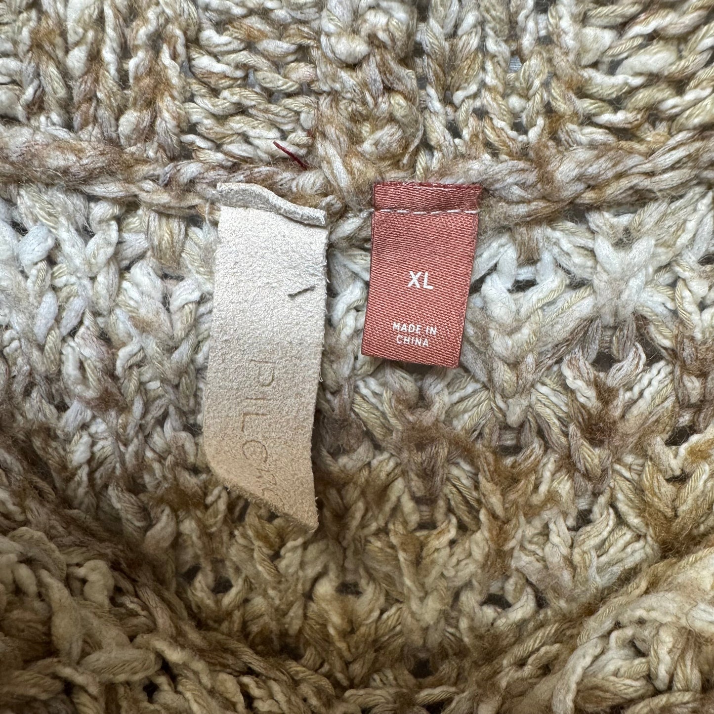 Sweater Short Sleeve By Pilcro In Tan, Size: Xl