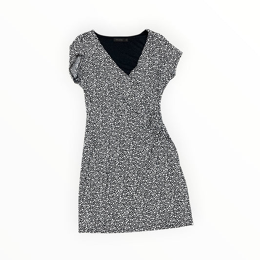 Dress Work By Limited In Black & Cream, Size:M