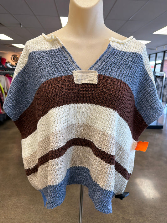 Sweater By Ee Some In Blue & Brown, Size:L