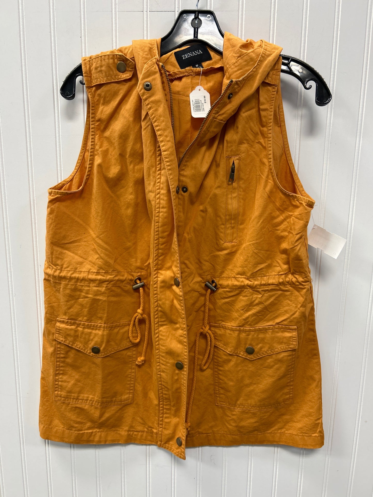 Vest Other By Zenana In Yellow, Size:M