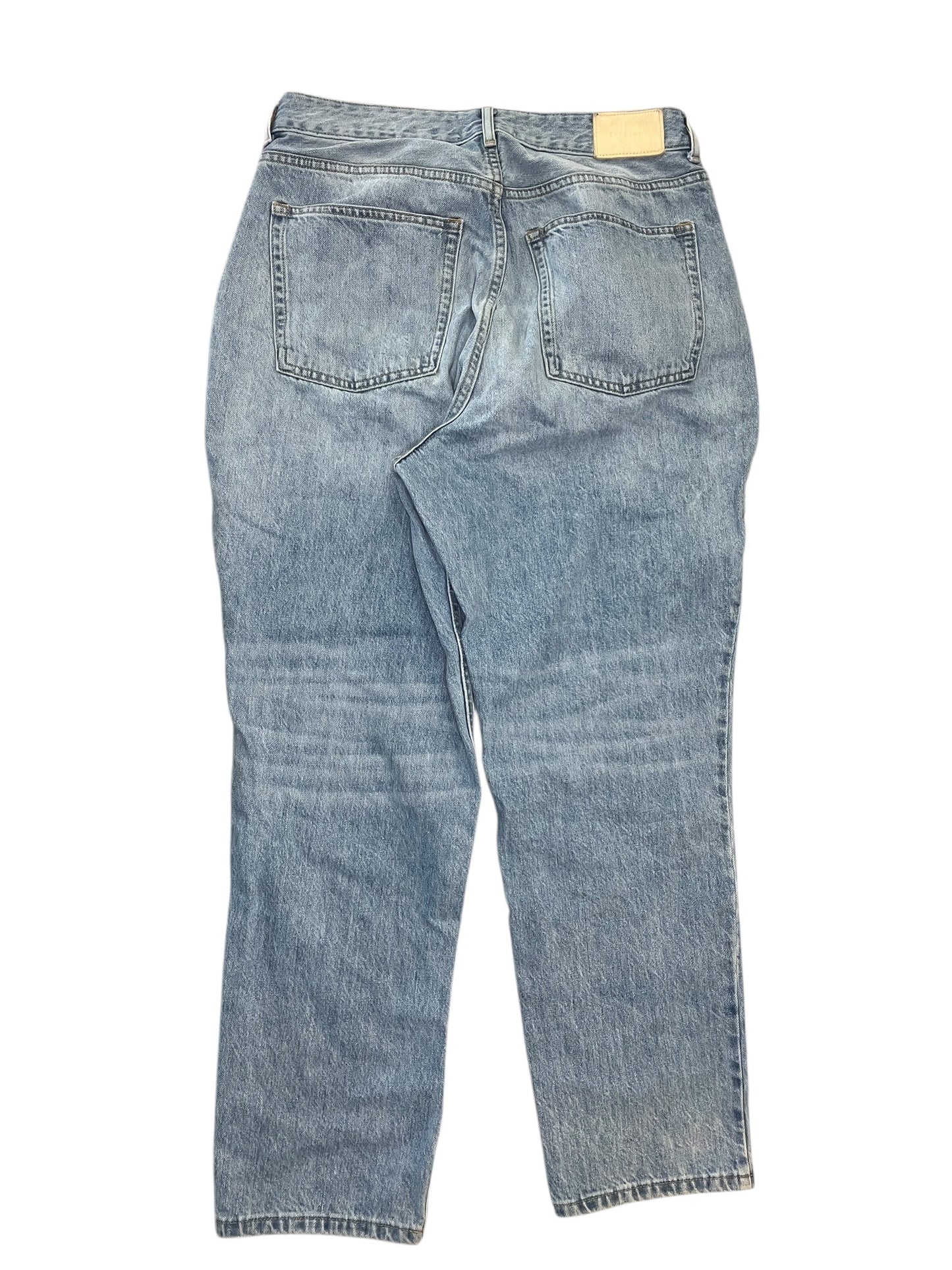 Jeans Straight By Everlane In Blue Denim, Size:14