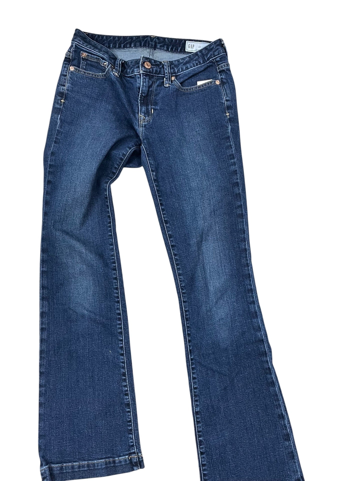 Jeans Boot Cut By Gap In Blue Denim, Size:4L