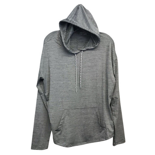 Athletic Top Ls Hoodie By Eddie Bauer In Grey, Size:M