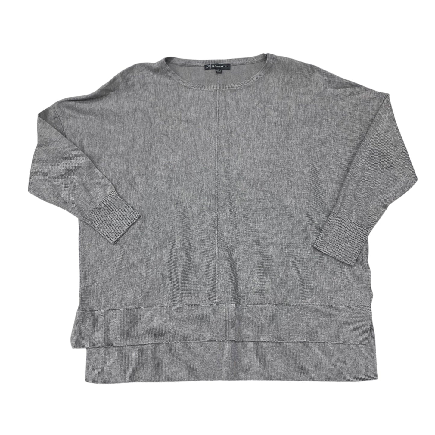 Sweater By Adrianna Papell In Grey, Size:Xs