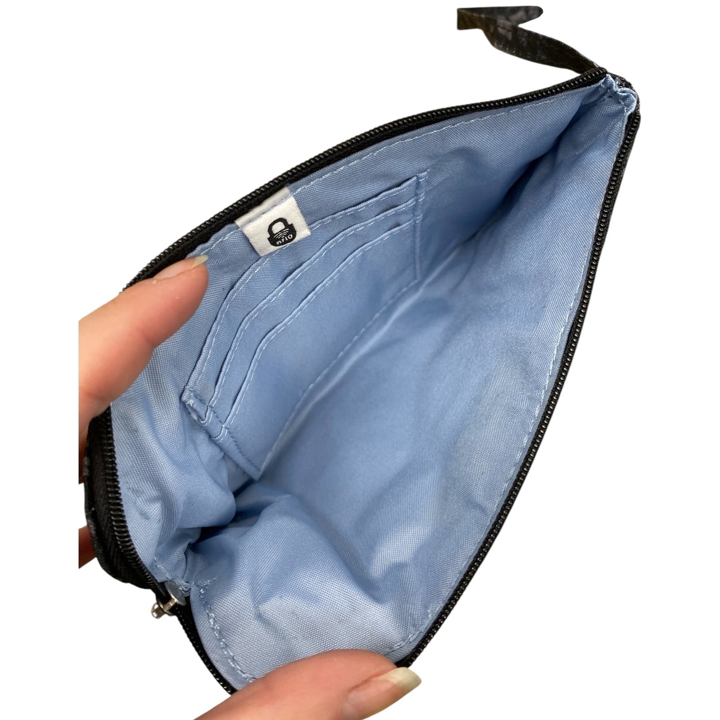 Handbag By Baggallini In Black & Grey, Size:Small