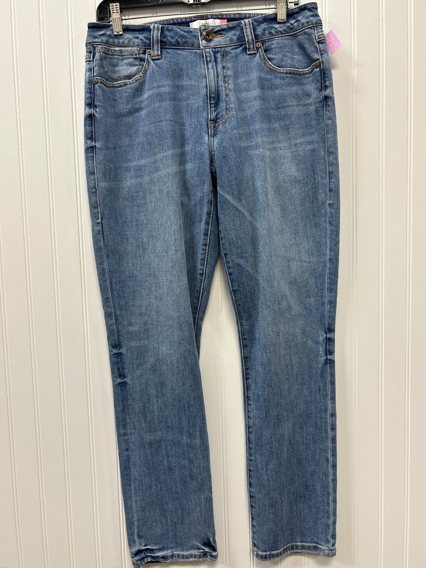 Jeans Straight By Cabi In Blue Denim, Size:10