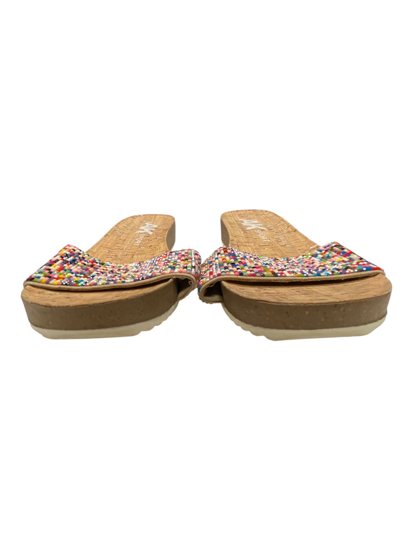 Sandals Heels Block By Anne Klein In Multi, Size:9