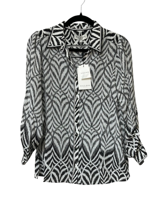 Blouse Ls By Hale Bob In Animal Print, Size:Xs