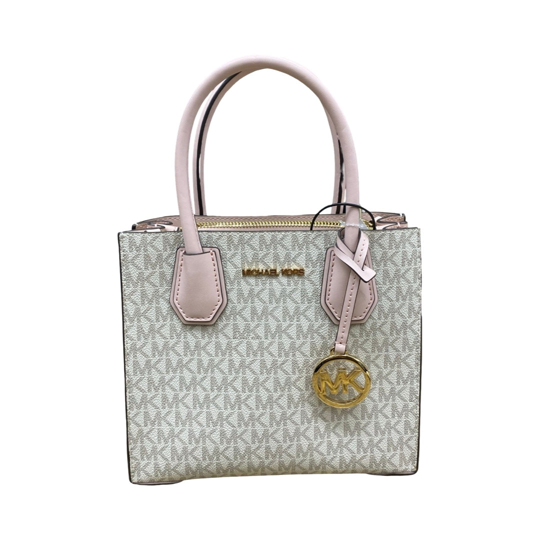 Handbag Designer By Michael Kors In Pink & White, Size:Small