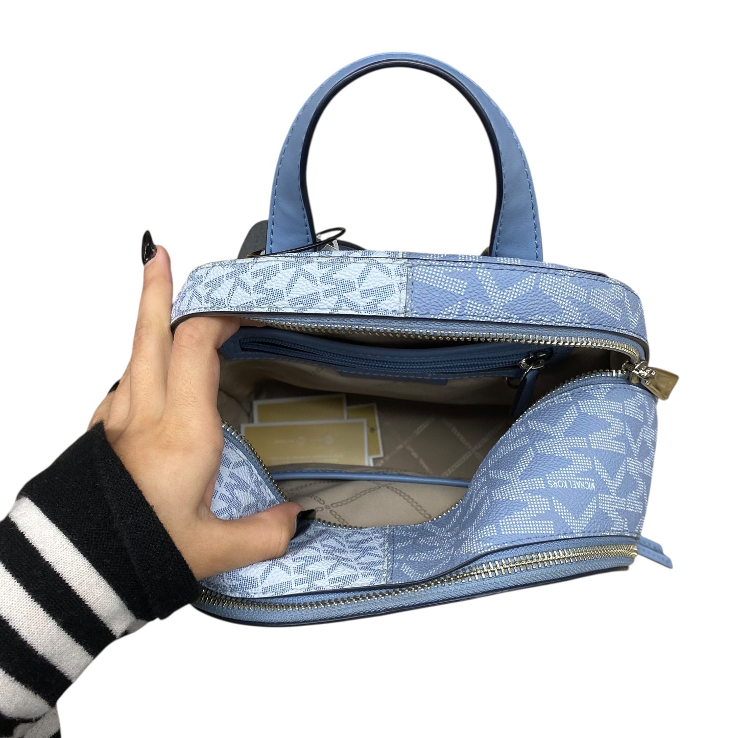 Backpack Designer By Michael Kors In Blue, Size:Medium