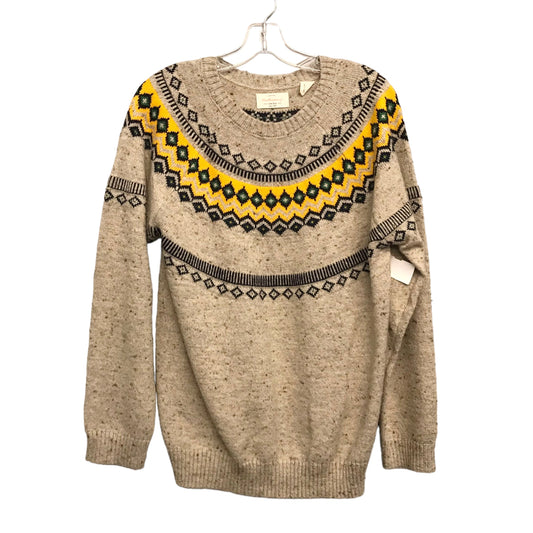 Sweater By Weatherproof In Tan & Yellow, Size:Xl