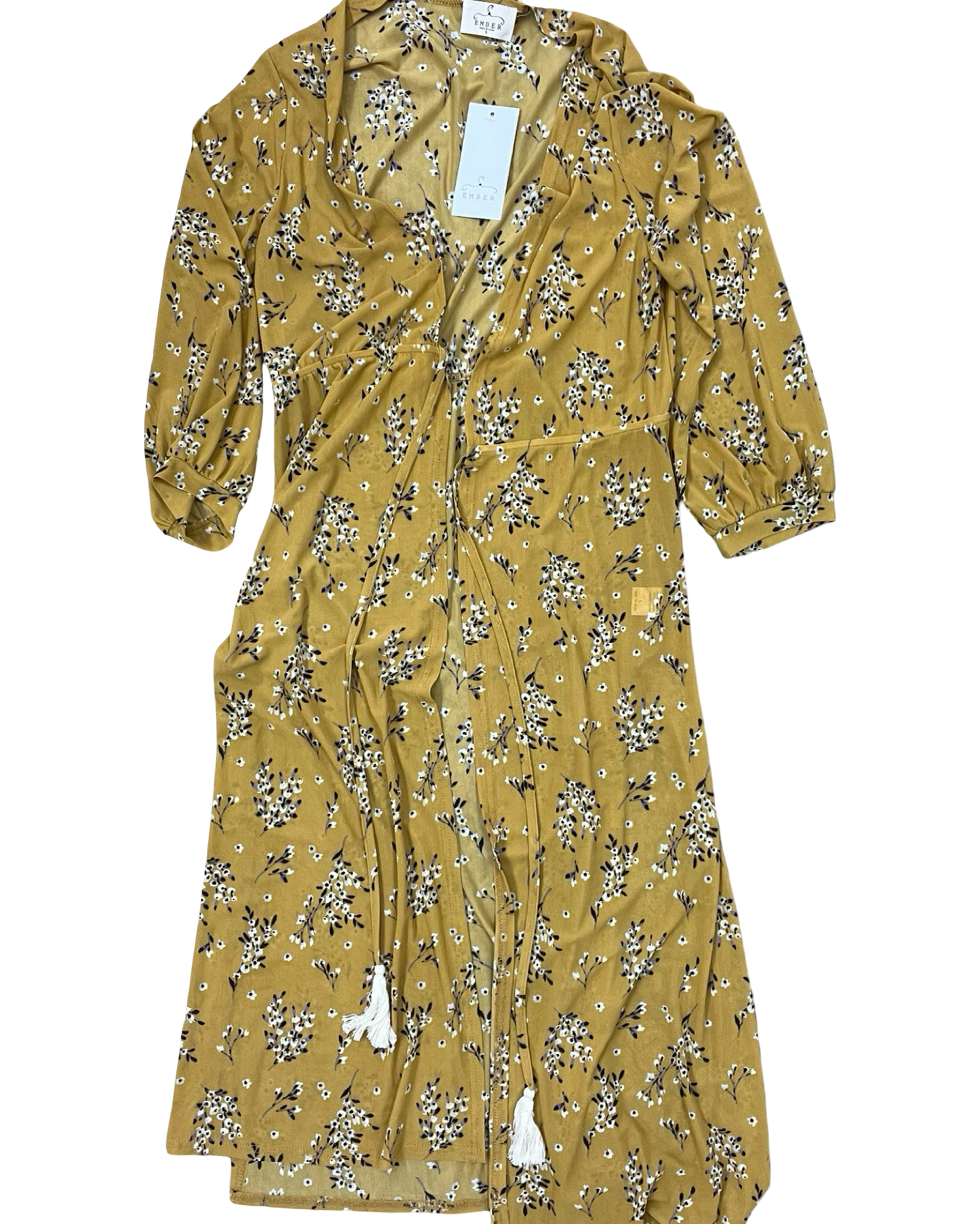 Cardigan By Ember In Yellow, Size:S