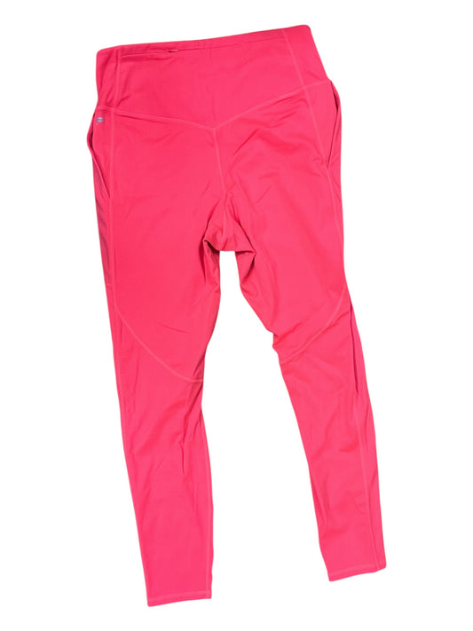 Athletic Leggings By Fabletics In Pink, Size:1X