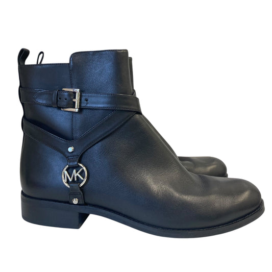 Boots Ankle Flats By Michael By Michael Kors In Black, Size:8.5