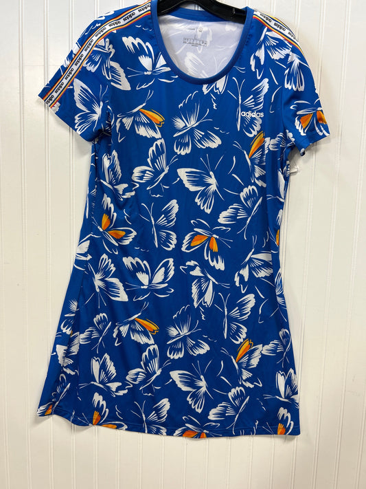 Athletic Dress By Adidas In Blue, Size:L