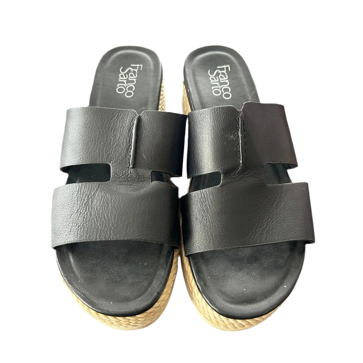 Sandals Heels Platform By Franco Sarto In Black, Size: 9