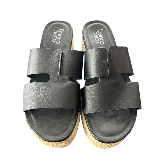 Sandals Heels Platform By Franco Sarto In Black, Size: 9