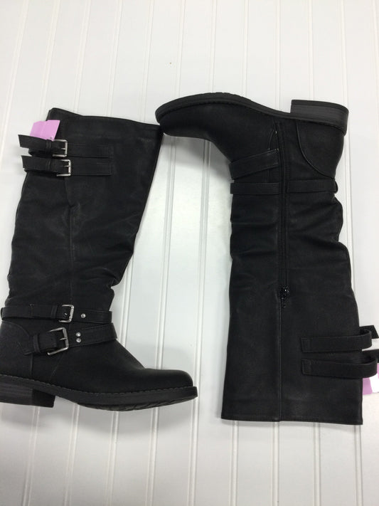 Boots Mid-Calf Flats By Xoxo In Black, Size:8