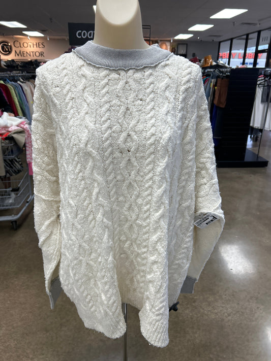 Sweater By Free People In Grey & White, Size:S