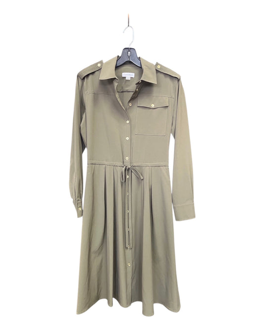Dress Work By Calvin Klein In Green, Size:0