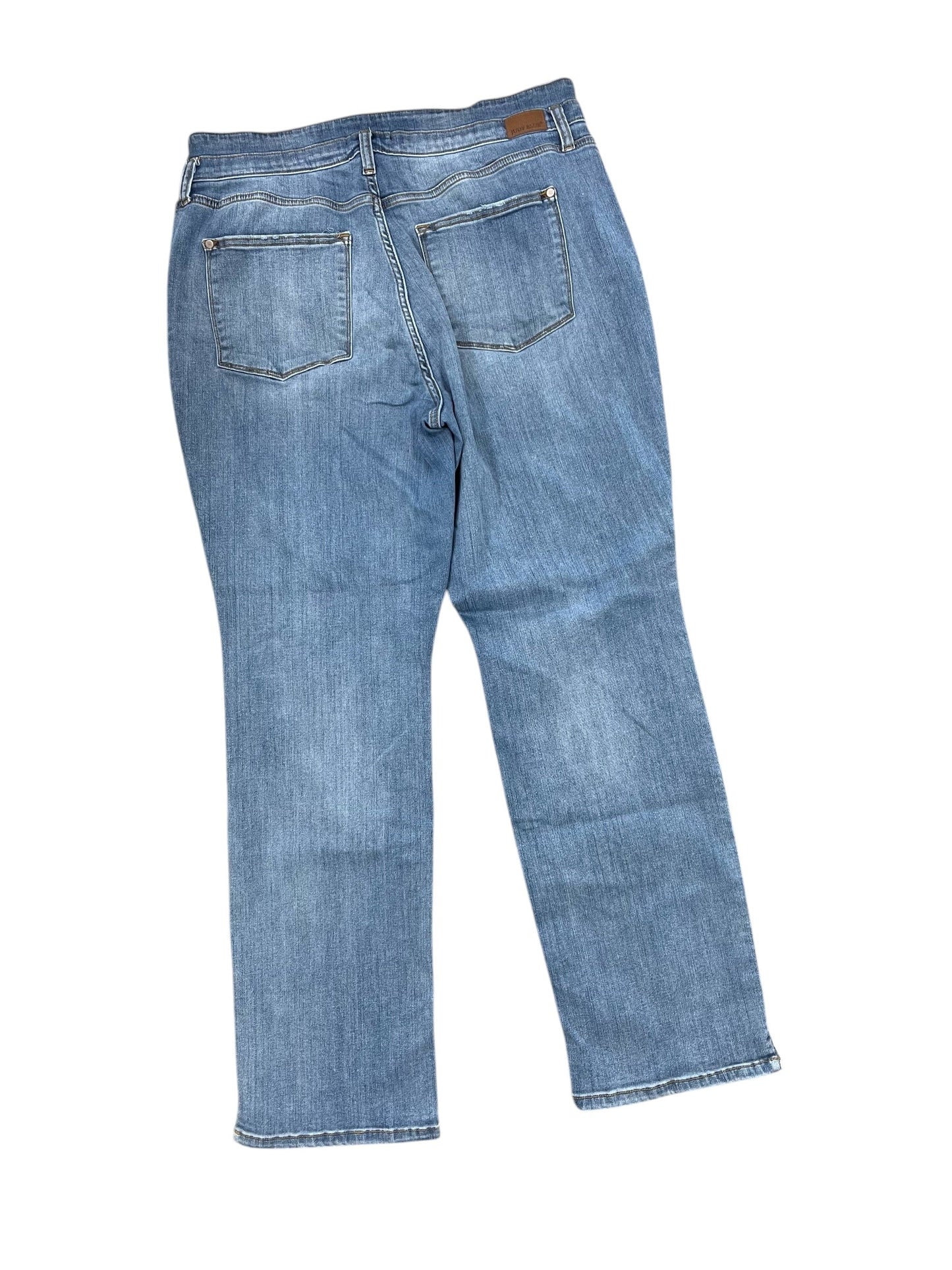 Jeans Straight By Judy Blue In Blue Denim, Size:18