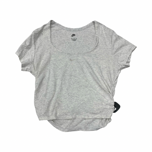 Athletic Top Ss By Nike In Grey, Size:Xl