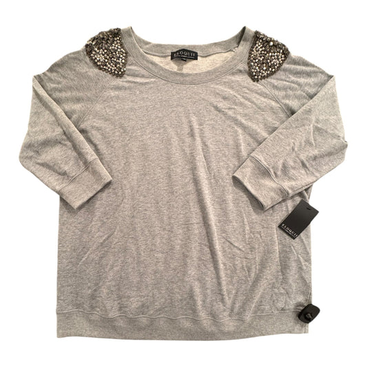 Sweatshirt Crewneck By Eloquii In Grey, Size:18