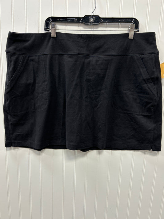 Athletic Skort By Tek Gear In Black, Size:2X NWT