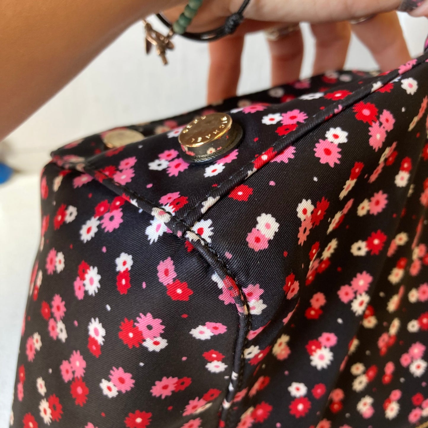Handbag Designer By Michael Kors In Floral Print, Size:Large