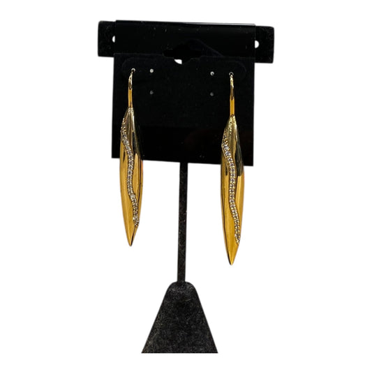 Earrings Designer By Swarovski In Gold