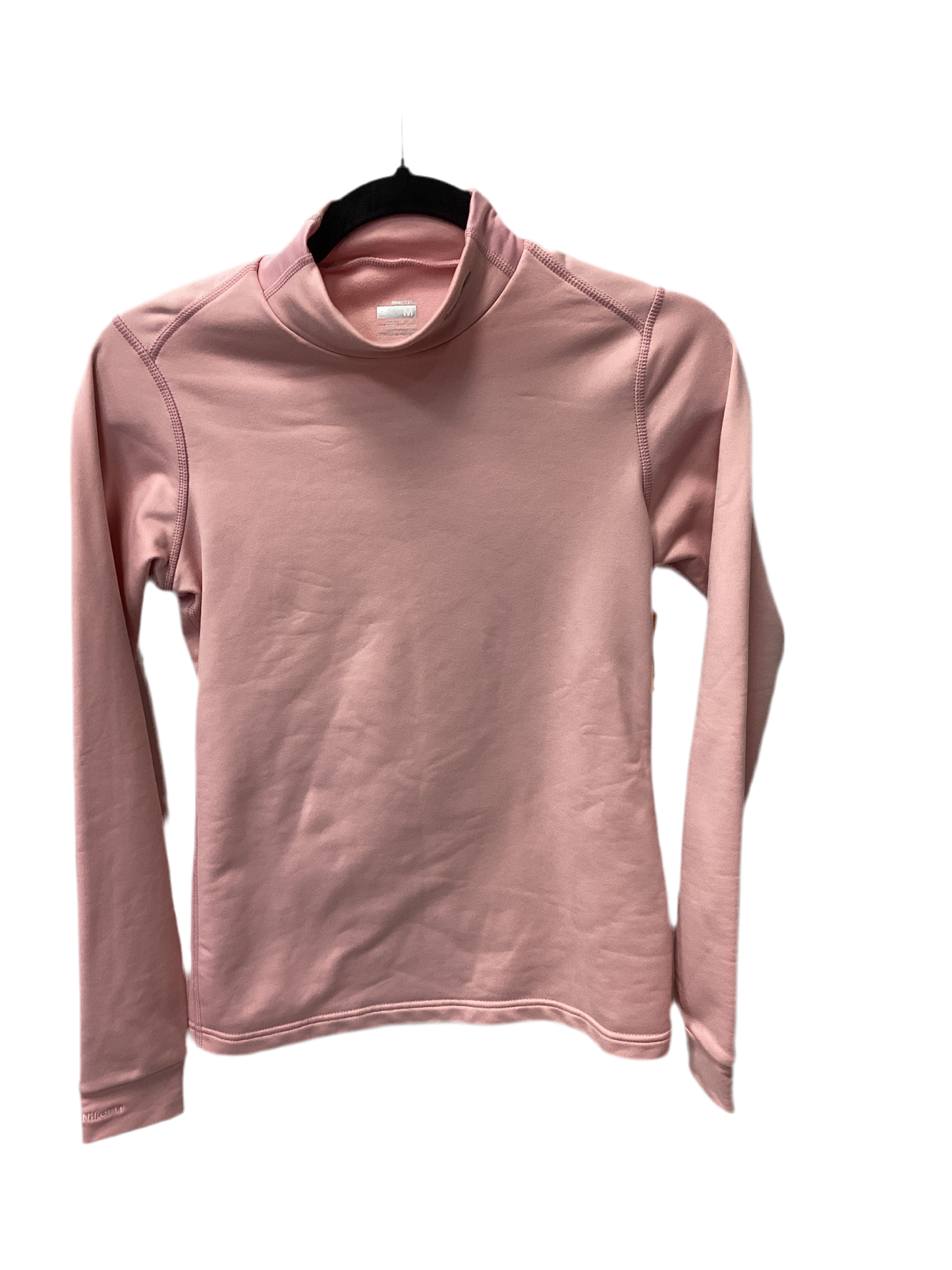 Athletic Top Ls Collar By Nike Apparel In Pink, Size:M