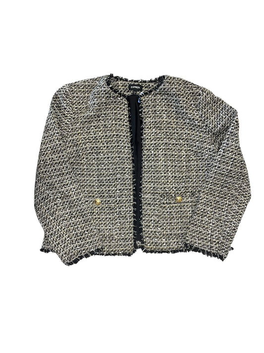 Blazer By Express In Black & White, Size:Xl