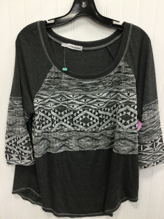 Top Ls By Maurices In Grey, Size:L