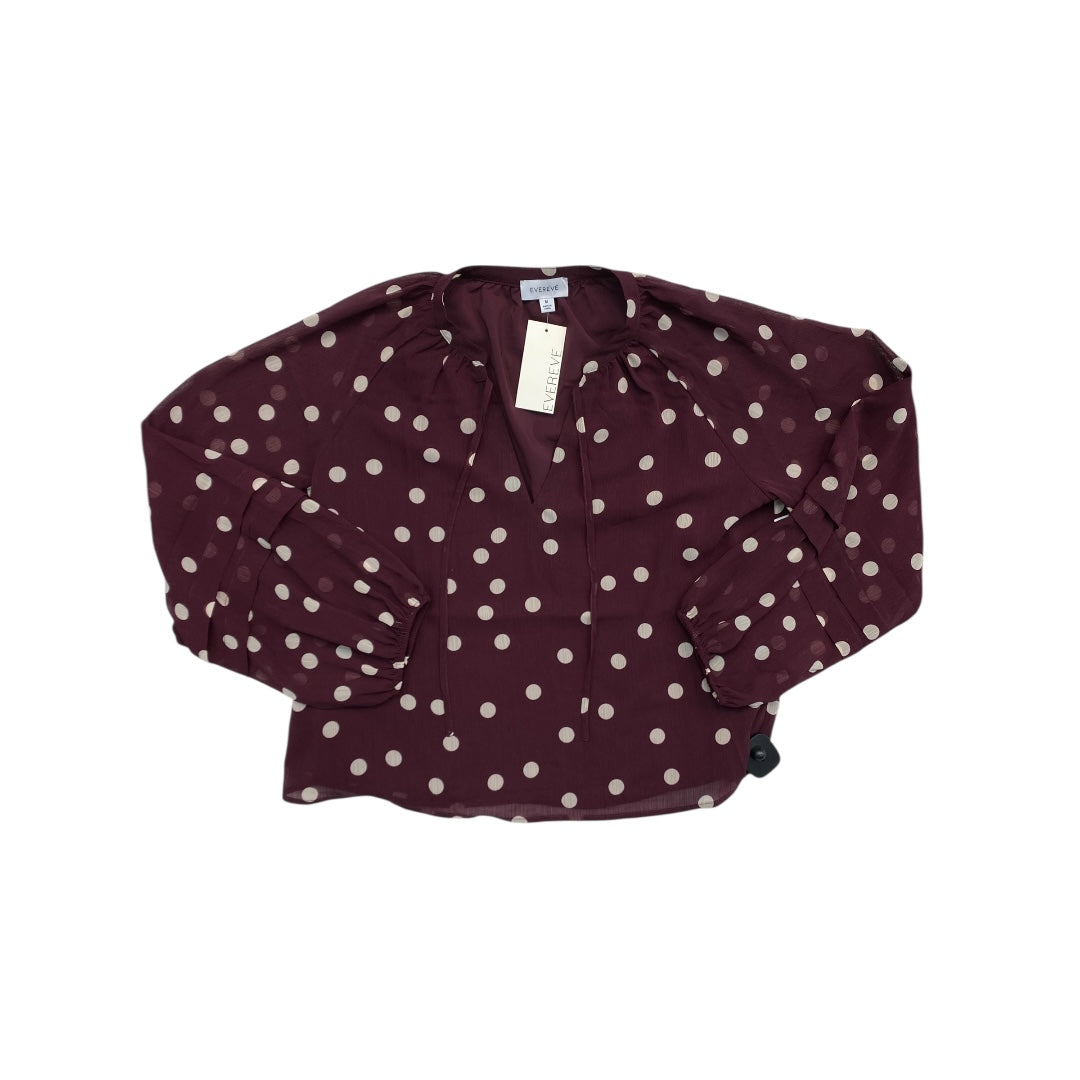 Top Ls By Evereve In Polkadot Pattern, Size:M