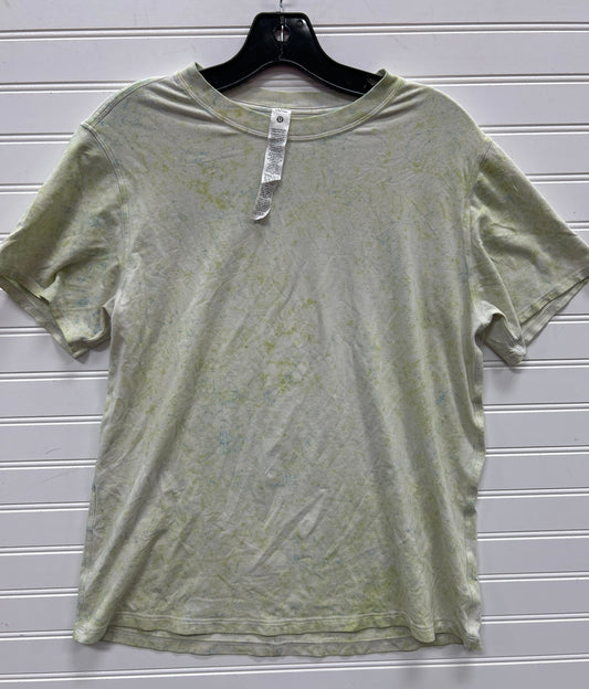 Athletic Top Ss By Lululemon In Yellow, Size:2