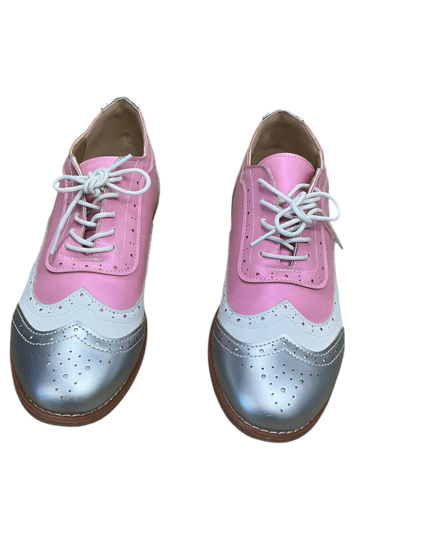 Shoes Sneakers By Clothes Mentor In Pink & White, Size:9.5