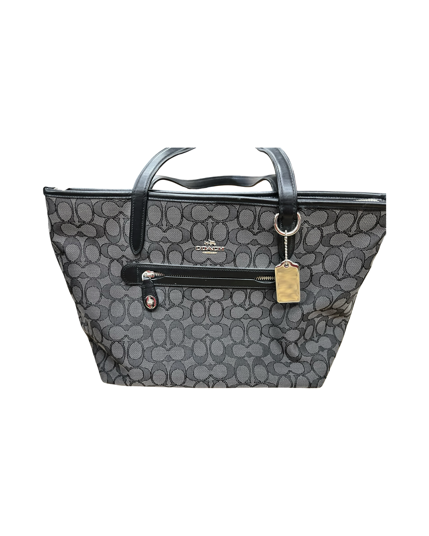 Handbag Designer By Coach In Black, Size:Medium