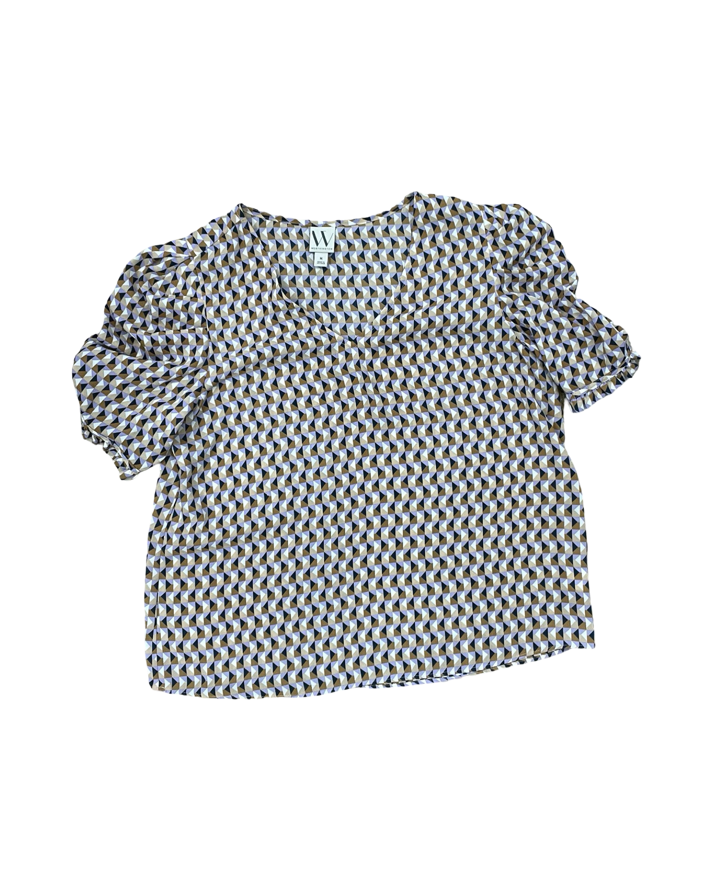 Top Ss By Worthington In Brown & Purple, Size:M