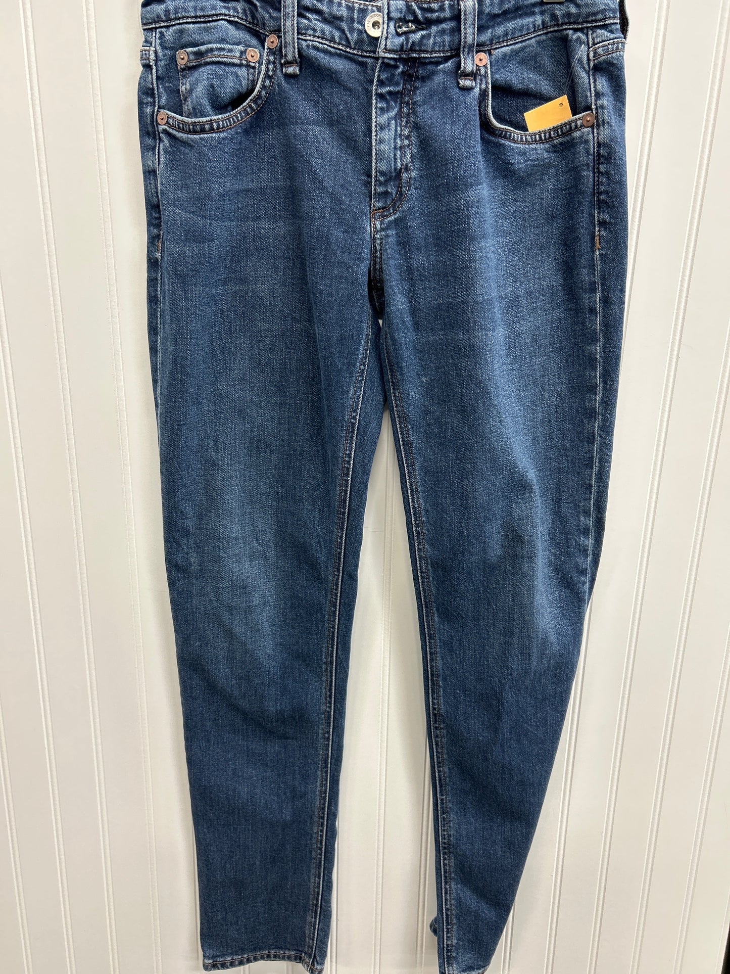 Jeans Straight By Rag And Bone In Blue Denim, Size:0