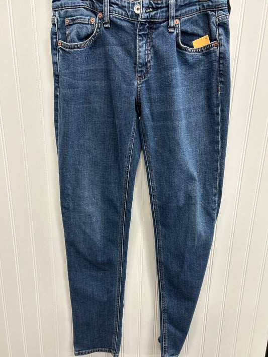 Jeans Straight By Rag And Bone In Blue Denim, Size:0