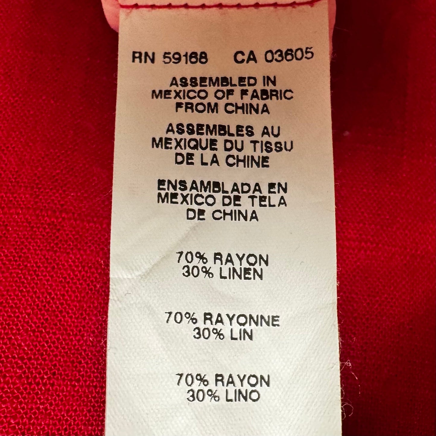 Linen Blend Dress Casual Maxi By Karen Kane In Red, Size: Xl