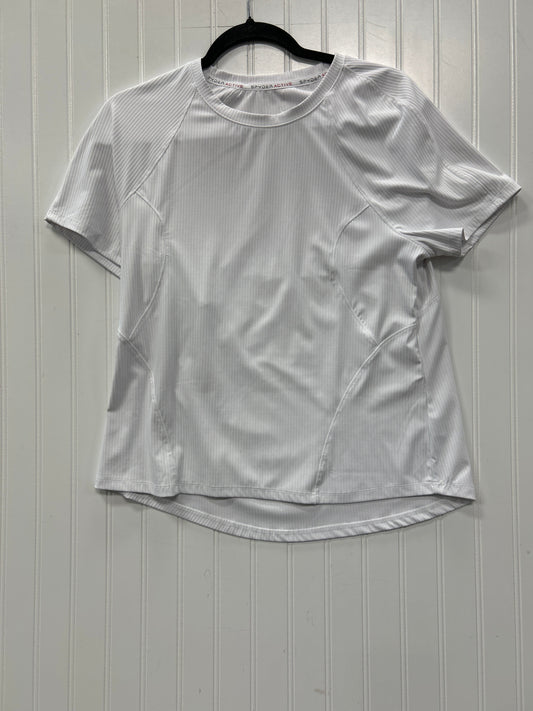 Athletic Top Ss By Spyder In White, Size:L