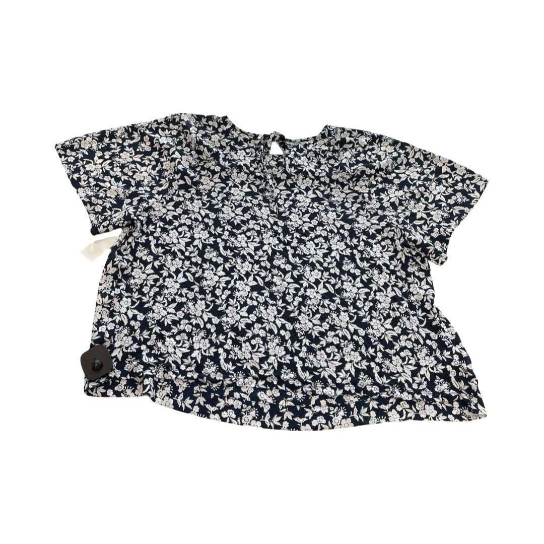 Top Ss By Loft In Blue & White, Size:Lp