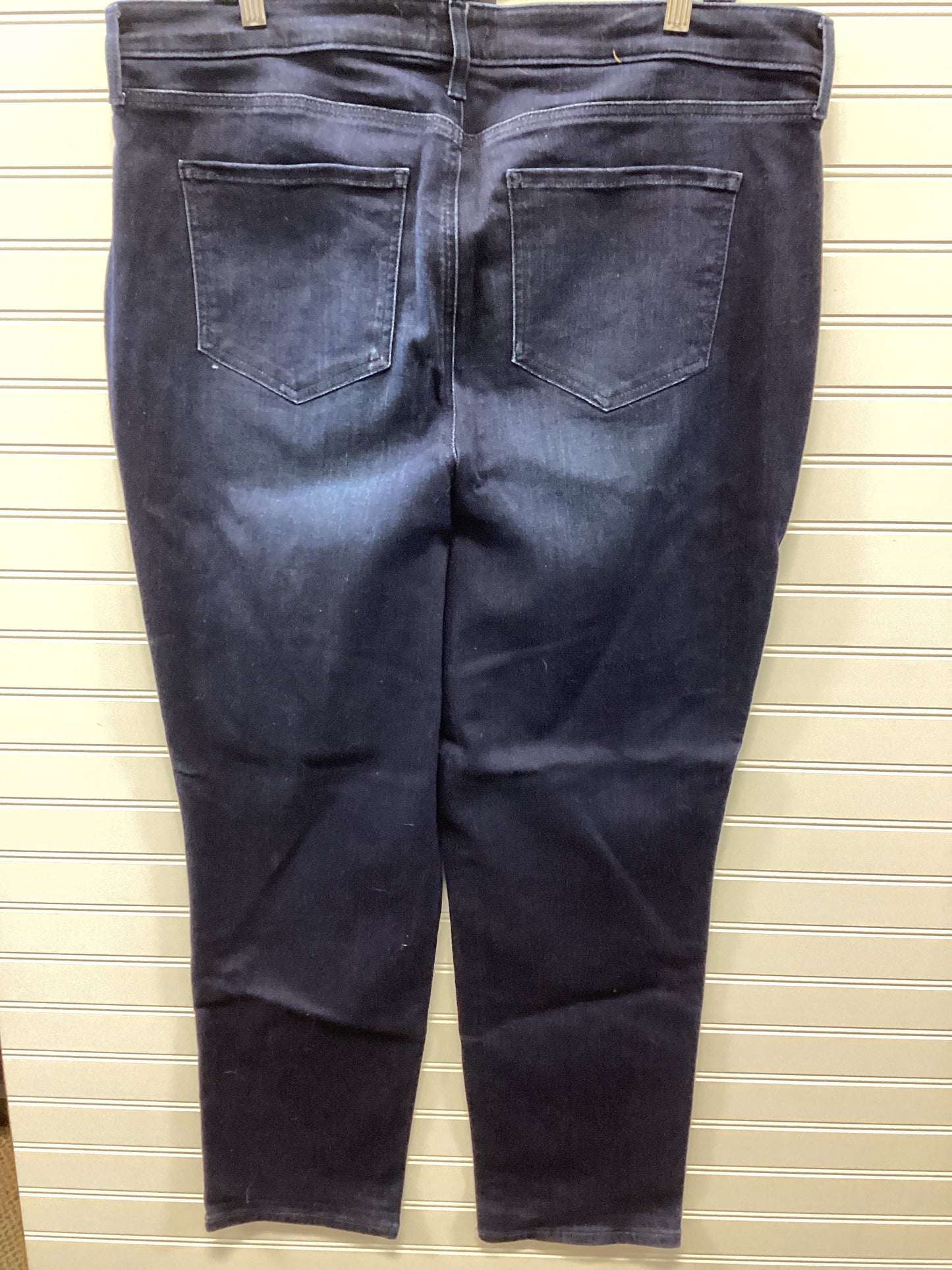 Jeans Straight By Not Your Daughters Jeans In Blue Denim, Size:14